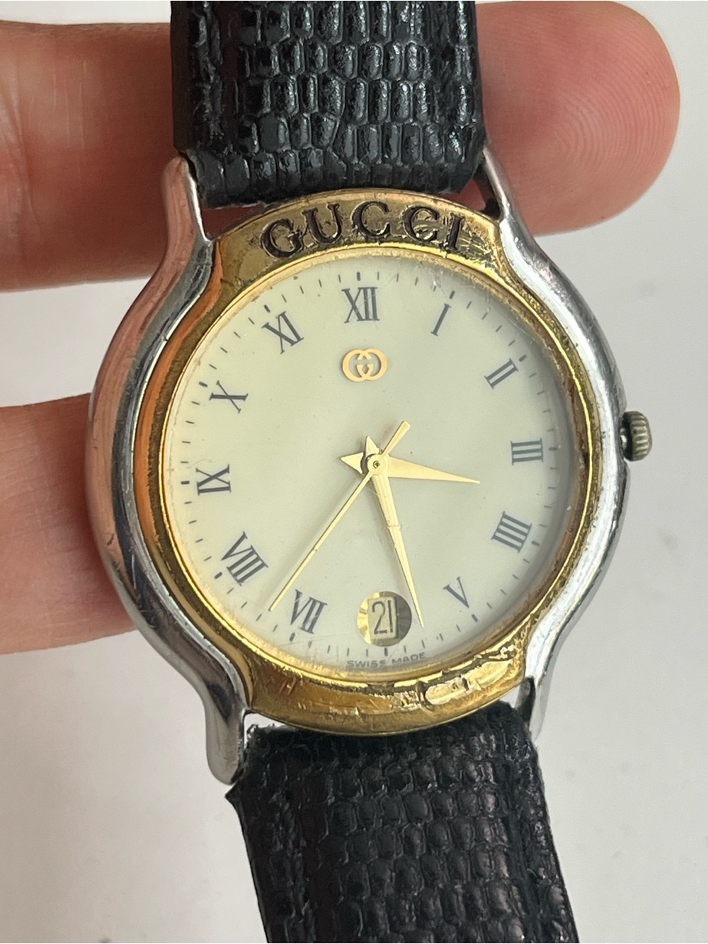 GUCCI 8000M gold plated Men’s watch. - Picture 4 of 15
